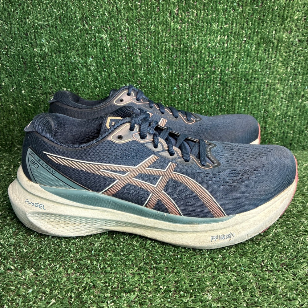 ASICS Gel-Kayano 30 PureGEL FF Blast+ Running Sneakers Navy Blue Womens Size 7.5